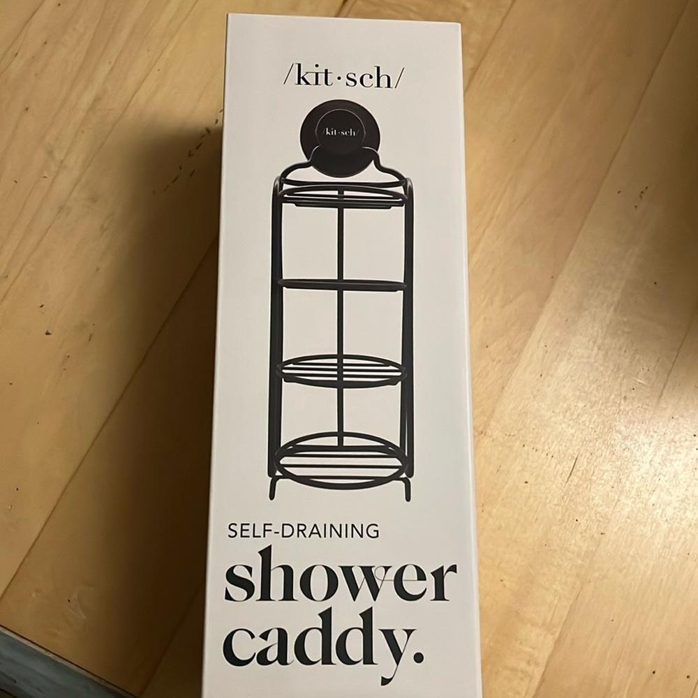 Kitsch shower self-draining caddy. New in box.